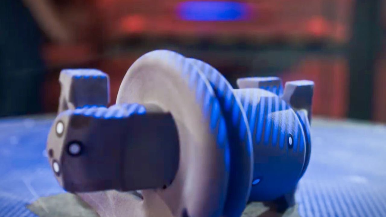 optical measurement of a sand core before placement in the mold